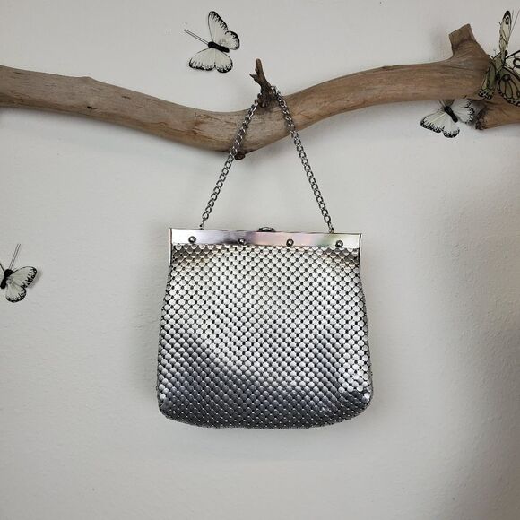 Whiting and Davis oversized metal mesh purse - Picture 1 of 8